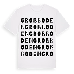 Groß Boden ordlek t-shirt – ekologisk bomull t-shirt från Pinshirt