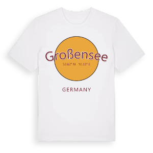 Großensee cirkel t-shirt – ekologisk bomull t-shirt från Pinshirt