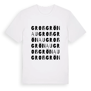 Groß Grönau ordlek t-shirt – ekologisk bomull t-shirt från Pinshirt