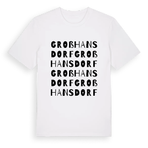 Großhansdorf ordlek t-shirt – ekologisk bomull t-shirt från Pinshirt