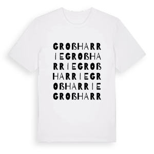 Großharrie ordlek t-shirt – ekologisk bomull t-shirt från Pinshirt
