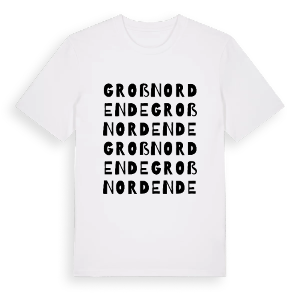 Groß Nordende ordlek t-shirt – ekologisk bomull t-shirt från Pinshirt
