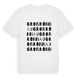 Groß Rönnau ordlek t-shirt – ekologisk bomull t-shirt från Pinshirt