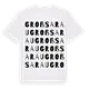 Groß Sarau ordlek t-shirt