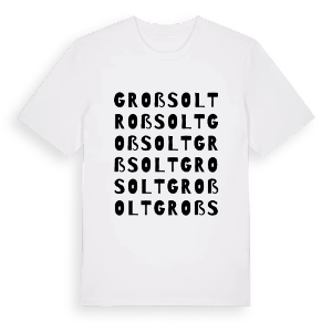 Großsolt ordlek t-shirt – ekologisk bomull t-shirt från Pinshirt