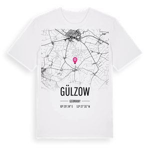 Gülzow karta t-shirt – ekologisk bomull t-shirt från Pinshirt