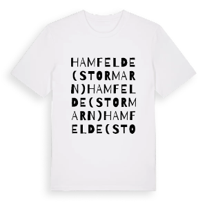 Hamfelde (Stormarn) ordlek t-shirt – ekologisk bomull t-shirt från Pinshirt