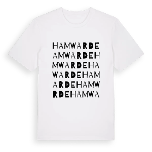 Hamwarde ordlek t-shirt – ekologisk bomull t-shirt från Pinshirt