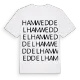 Hamweddel ordlek t-shirt