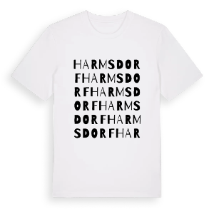 Harmsdorf ordlek t-shirt – ekologisk bomull t-shirt från Pinshirt