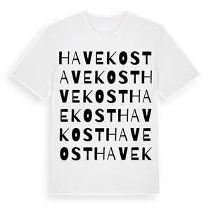 Havekost ordlek t-shirt – ekologisk bomull t-shirt från Pinshirt