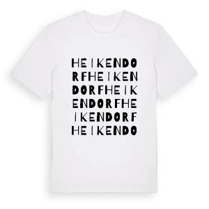 Heikendorf ordlek t-shirt – ekologisk bomull t-shirt från Pinshirt