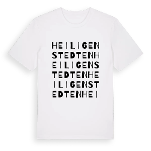 Heiligenstedten ordlek t-shirt – ekologisk bomull t-shirt från Pinshirt
