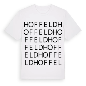 Hoffeld ordlek t-shirt – ekologisk bomull t-shirt från Pinshirt