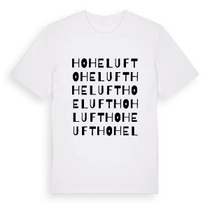 Hoheluft ordlek t-shirt – ekologisk bomull t-shirt från Pinshirt
