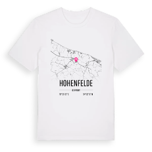 Hohenfelde karta t-shirt – ekologisk bomull t-shirt från Pinshirt