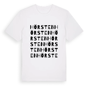 Hörsten ordlek t-shirt – ekologisk bomull t-shirt från Pinshirt