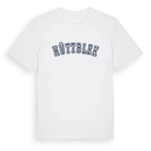 Hüttblek college t-shirt – ekologisk bomull t-shirt från Pinshirt