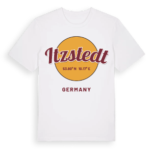 Itzstedt cirkel t-shirt – ekologisk bomull t-shirt från Pinshirt