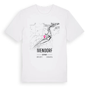 Ivendorf karta t-shirt – ekologisk bomull t-shirt från Pinshirt