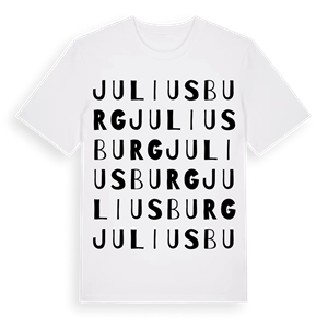 Juliusburg ordlek t-shirt – ekologisk bomull t-shirt från Pinshirt