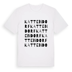 Kattendorf ordlek t-shirt – ekologisk bomull t-shirt från Pinshirt