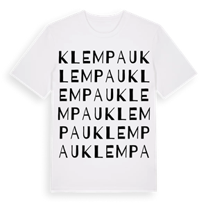 Klempau ordlek t-shirt – ekologisk bomull t-shirt från Pinshirt