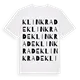 Klinkrade ordlek t-shirt