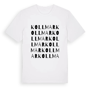 Kollmar ordlek t-shirt – ekologisk bomull t-shirt från Pinshirt