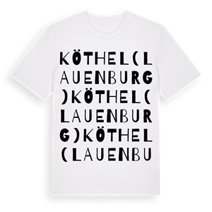 Köthel (Lauenburg) ordlek t-shirt – ekologisk bomull t-shirt från Pinshirt