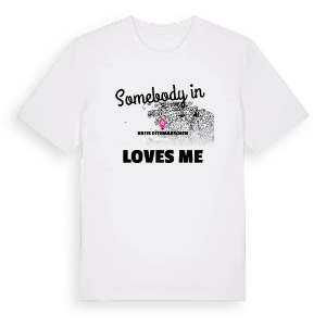 Någon i Kreis Dithmarschen älskar mig t-shirt – ekologisk bomull t-shirt från Pinshirt