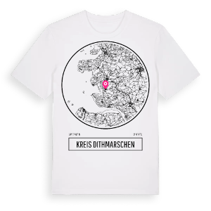 Kreis Dithmarschen t-shirt – ekologisk bomull t-shirt från Pinshirt