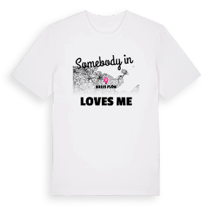 Någon i Kreis Plön älskar mig t-shirt – ekologisk bomull t-shirt från Pinshirt