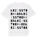 Kreis Stormarn ordlek t-shirt