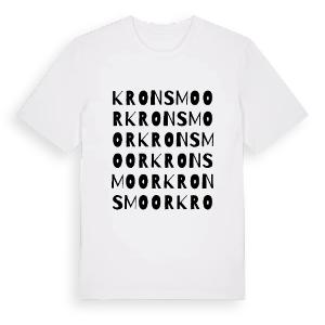Kronsmoor ordlek t-shirt – ekologisk bomull t-shirt från Pinshirt