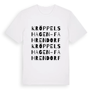 Kröppelshagen-Fahrendorf ordlek t-shirt – ekologisk bomull t-shirt från Pinshirt
