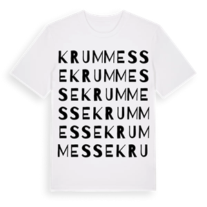 Krummesse ordlek t-shirt – ekologisk bomull t-shirt från Pinshirt