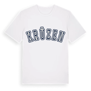 Krüzen college t-shirt – ekologisk bomull t-shirt från Pinshirt