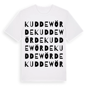 Kuddewörde ordlek t-shirt – ekologisk bomull t-shirt från Pinshirt