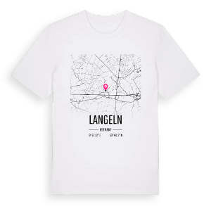 Langeln karta t-shirt – ekologisk bomull t-shirt från Pinshirt
