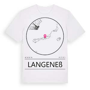 Langeneß t-shirt – ekologisk bomull t-shirt från Pinshirt