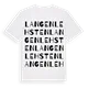 Langenlehsten ordlek t-shirt