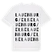 Lauenburg/Elbe ordlek t-shirt