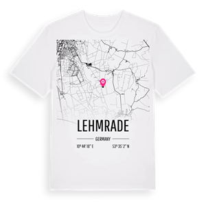 Lehmrade karta t-shirt – ekologisk bomull t-shirt från Pinshirt