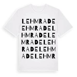 Lehmrade ordlek t-shirt – ekologisk bomull t-shirt från Pinshirt