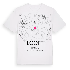 Looft karta t-shirt – ekologisk bomull t-shirt från Pinshirt