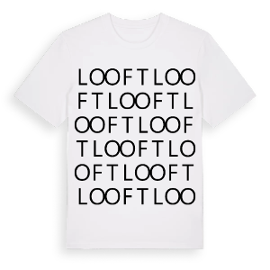 Looft ordlek t-shirt – ekologisk bomull t-shirt från Pinshirt