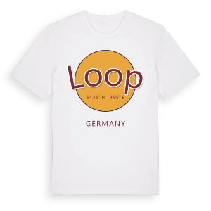 Loop cirkel t-shirt – ekologisk bomull t-shirt från Pinshirt