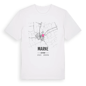 Marne karta t-shirt – ekologisk bomull t-shirt från Pinshirt