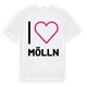 Jag älskar Mölln t-shirt stort tryck